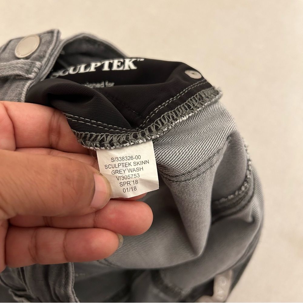 Athleta Women’s‎ Sculptek Ultra SkinnyGray Washed Jeans Size 0 - Picture 6 of 11